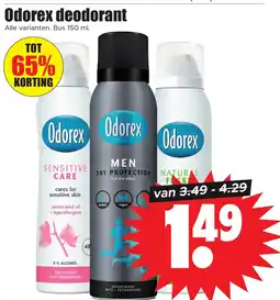 Dirk Odorex deodorant aanbieding