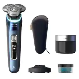 MediaMarkt PHILIPS Shaver i9000 Prestige Wet&Dry XP9201/30 Scheerapparaat Blauw aanbieding