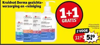 Kruidvat Kruidvat Derma gezichts verzorging en reiniging aanbieding