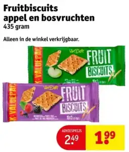 Kruidvat Fruitbiscuits Appel en Bosvruchten aanbieding