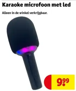 Kruidvat Karaoke Microfoon met Led aanbieding