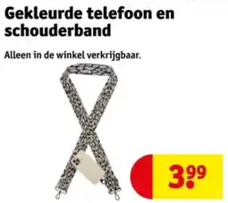 Kruidvat Gekleurde Telefoon en Schouderband aanbieding