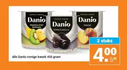 Albert Heijn Alle Danio romige kwark 450 gram aanbieding