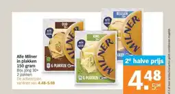 Albert Heijn Alle Milner in plakken 150 gram aanbieding