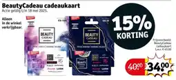 Kruidvat BeautyCadeau cadeaukaart aanbieding