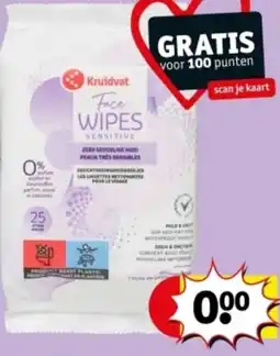 Kruidvat Kruidvat face wipes aanbieding