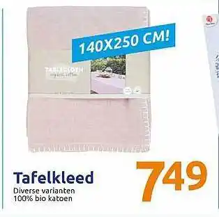 Action Tafelkleed 140x250 Cm aanbieding