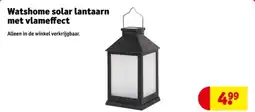Kruidvat Watshome solar lantaarn met vlameffect aanbieding
