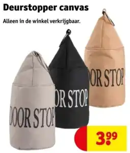 Kruidvat Deurstopper canvas aanbieding