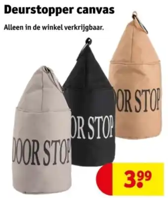 Kruidvat Deurstopper canvas aanbieding