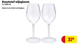 Kruidvat Kunststof wijnglazen aanbieding
