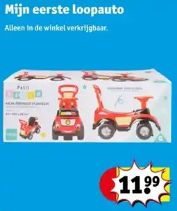 Kruidvat Mijn eerste loopauto aanbieding