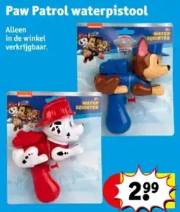 Kruidvat Paw Patrol waterpistool aanbieding