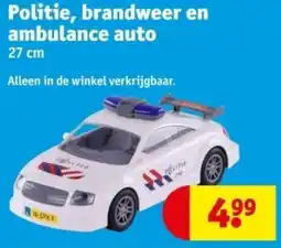 Kruidvat Politie, brandweer en ambulance auto aanbieding