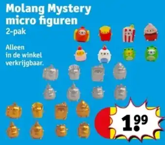 Kruidvat Molang Mystery micro figuren aanbieding