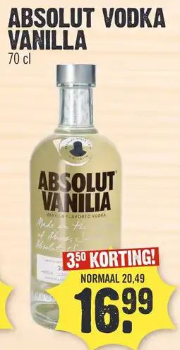 Super Dirck 3 ABSOLUT VODKA VANILLA aanbieding