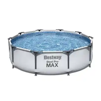 Intertoys Bestway Frame zwembad met pomp rond - 300 x 76 cm aanbieding