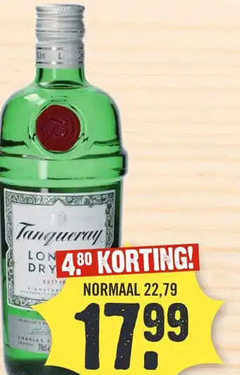 Super Dirck 3 TANQUERAY LONDON DRY GIN aanbieding