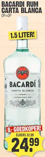 Super Dirck 3 BACARDI RUM CARTA BLANCA aanbieding
