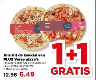 PLUS Alle Uit de keuken van PLUS Verse pizza's aanbieding