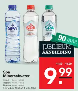 Sligro Spa Mineraalwater aanbieding