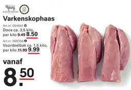Sligro Varkenskophaas aanbieding