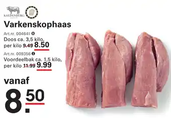Sligro Varkenskophaas aanbieding