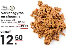 Sligro Varkensgyros en shoarma aanbieding