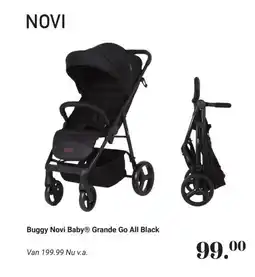 Van Asten BabySuperstore Buggy Novi Baby Grande Go All Black aanbieding