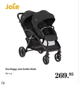 Van Asten BabySuperstore Duo Buggy Joie Evalite Shale aanbieding