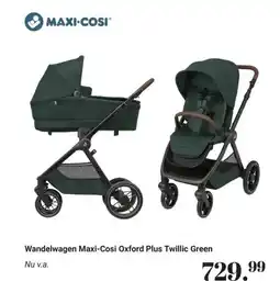 Van Asten BabySuperstore Wandelwagen Maxi Cosi Oxford Plus Twillic Green aanbieding