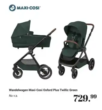 Van Asten BabySuperstore Wandelwagen Maxi Cosi Oxford Plus Twillic Green aanbieding