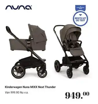 Van Asten BabySuperstore Kinderwagen Nuna MIXX Next Thunder aanbieding