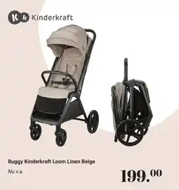 Van Asten BabySuperstore Buggy Kinderkraft Loom Linen Beige aanbieding