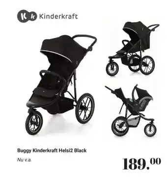 Van Asten BabySuperstore Buggy Kinderkraft Helsi2 Black aanbieding