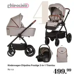 Van Asten BabySuperstore Kinderwagen Chipolino Prestige 3 in 1 Tiramisu aanbieding