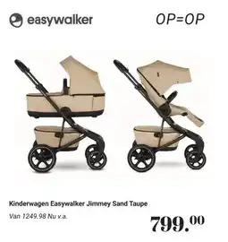 Van Asten BabySuperstore Kinderwagen Easywalker Jimmey Sand Taupe aanbieding