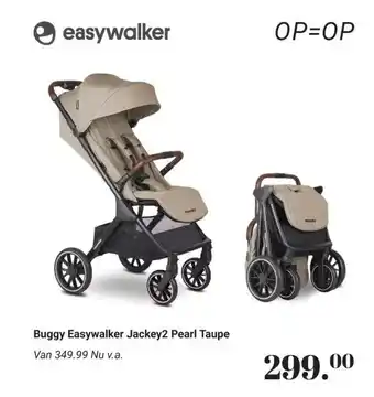Van Asten BabySuperstore Buggy Easywalker Jackey2 Pearl Taupe aanbieding
