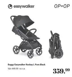 Van Asten BabySuperstore Buggy Easywalker Rockey L Pure Black aanbieding