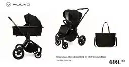 Van Asten BabySuperstore Kinderwagen Muuvo Quick SE2 2 in 1 Set Chronium Black aanbieding
