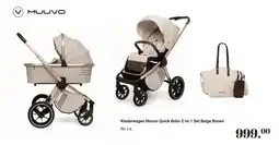 Van Asten BabySuperstore Kinderwagen Muuvo Quick Boho 2 in 1 Set Beige Brown aanbieding
