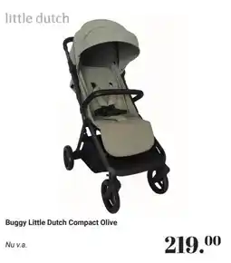 Van Asten BabySuperstore Buggy Little Dutch Compact Olive aanbieding