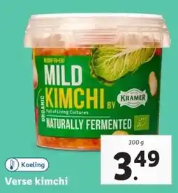 Lidl Verse kimchi aanbieding