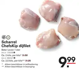 Sligro Scharrel Chefskip dijfilet aanbieding