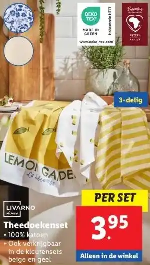 Lidl Theedoekenset aanbieding