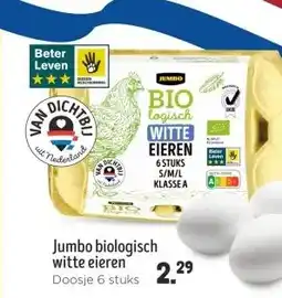 Jumbo Jumbo biologisch witte eieren aanbieding