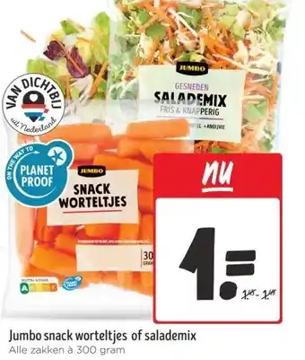 Jumbo Jumbo snack worteltjes of salademix aanbieding
