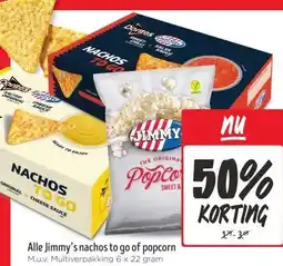 Jumbo Alle Jimmy's nachos to go of popcorn aanbieding