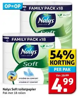 Hoogvliet Nalys Soft toiletpapier aanbieding