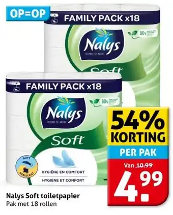 Hoogvliet Nalys Soft toiletpapier aanbieding